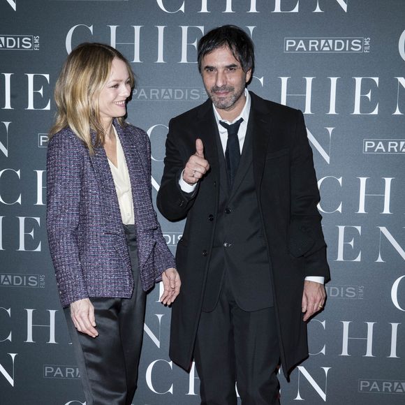 Vanessa Paradis et son compagnon Samuel Benchetrit (réalisateur) - Avant-première du film "Chien" au cinéma MK2 Bibliothèque à Paris, France, le 5 mars 2018. © Olivier Borde/Bestimage