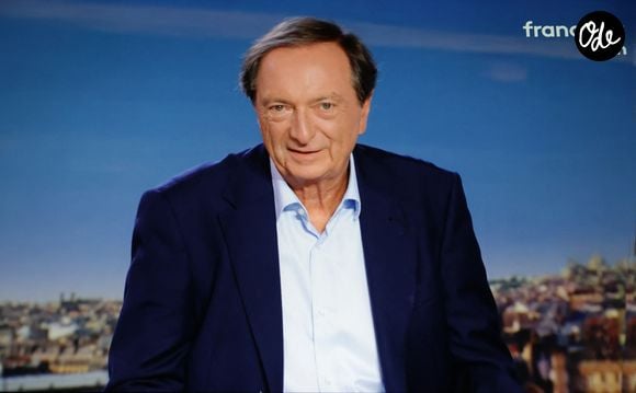 Michel-Édouard Leclerc est le premier invité du journal de 20 heures de L.Salamé sur France 2 le 1er septembre 2025. © Alain Guizard / Bestimage