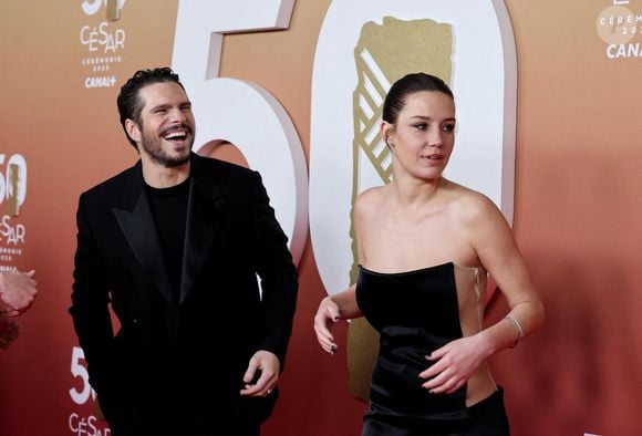 François Civil, Adèle Exarchopoulos - Photocall de la 50ème édition de la cérémonie des César à l'Olympia à Paris, France, le 28 février 2025 © Dominique Jacovides - Olivier Borde / Bestimage