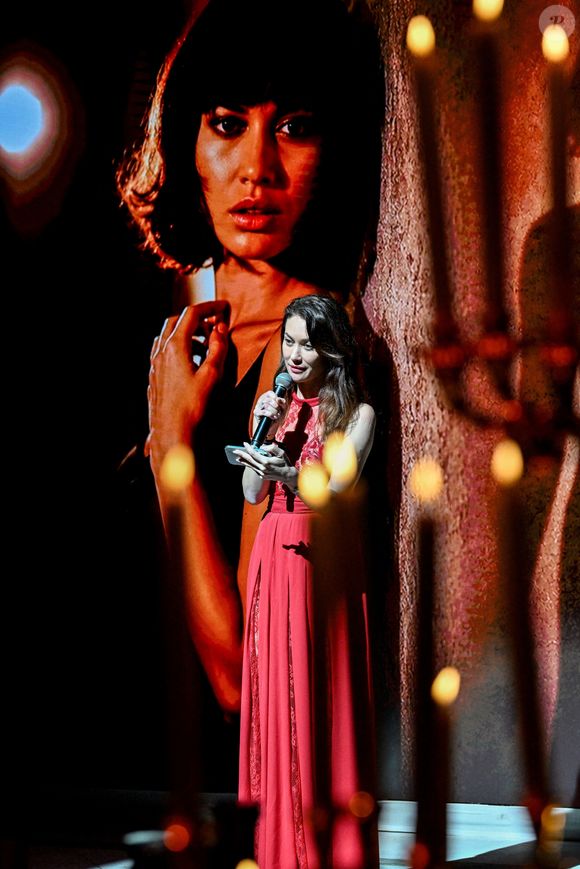 Exclusif - Olga Kurylenko - Dîner de charité "Knights of Charity" au Château de la Croix des Gardes à Cannes le 20 mai 2026. © Bruno Bebert / Bestimage