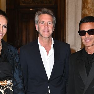 Adriana Abascal et son compagnon le prince Emmanuel-Philibert de Savoie, Omar Harfouch au Concerto pour la paix de Omar Harfouch dans la chambre de députés à Rome en Italie le 29 avril 2025. Photo par SGP / BESTIMAGE