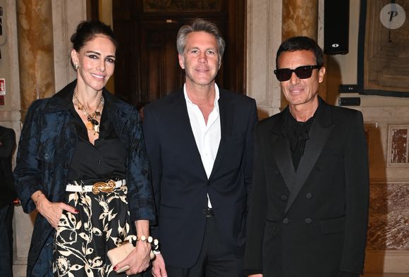 Adriana Abascal et son compagnon le prince Emmanuel-Philibert de Savoie, Omar Harfouch au Concerto pour la paix de Omar Harfouch dans la chambre de députés à Rome en Italie le 29 avril 2025. Photo par SGP / BESTIMAGE