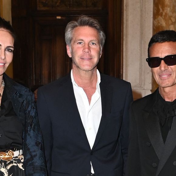 Adriana Abascal et son compagnon le prince Emmanuel-Philibert de Savoie, Omar Harfouch au Concerto pour la paix de Omar Harfouch dans la chambre de députés à Rome en Italie le 29 avril 2025. Photo par SGP / BESTIMAGE