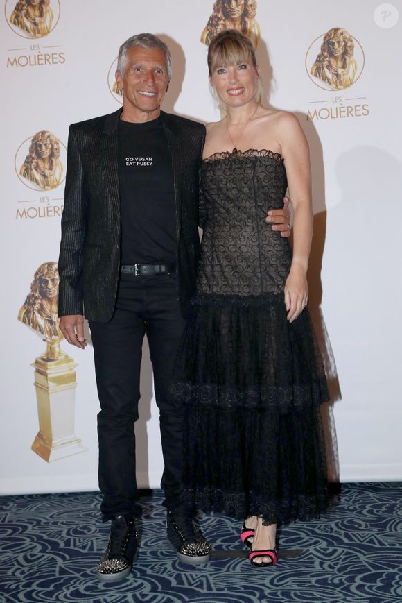 Nagui et sa femme Mélanie Page - 33ème « Nuit des Molières » aux Folies Bergère à Paris le 30 Mai 2022. Bertrand Rindoff / Bestimage