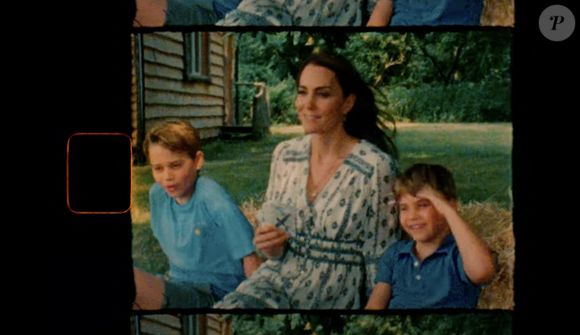Traitée pour un cancer dont elle n’a pas dévoilé la nature, la princesse de Galles a publié une vidéo où on la voit notamment entourée du prince William et de leurs enfants, le prince George, la princesse Charlotte et le prince Louis. © Prince and Princess of Wales Instagram via Bestimage