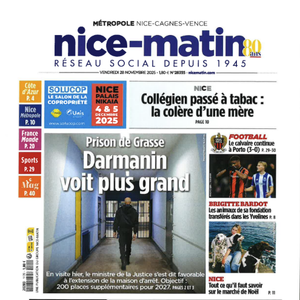 "Nice-matin" du 28 novembre 2025.