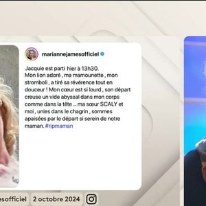 Marianne James sur le plateau de "C à Vous" sur France 5 samedi 10 janvier 2026