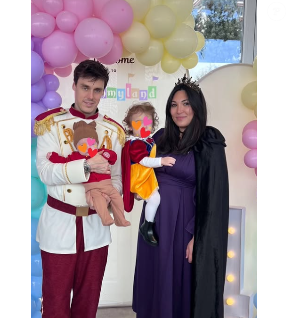 Marie Ducruet, Louis et leurs 2 filles Constance et Victoire
