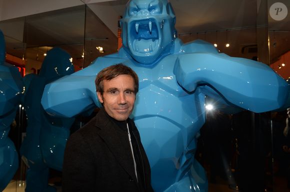 Exclusif - David Pujadas - Cocktail d'inauguration de la première galerie Pop Art Concept store entièrement dédié aux oeuvres de Richard Orlinski à Paris, France, le 23 novembre 2017. © Rachid Bellak/Bestimage