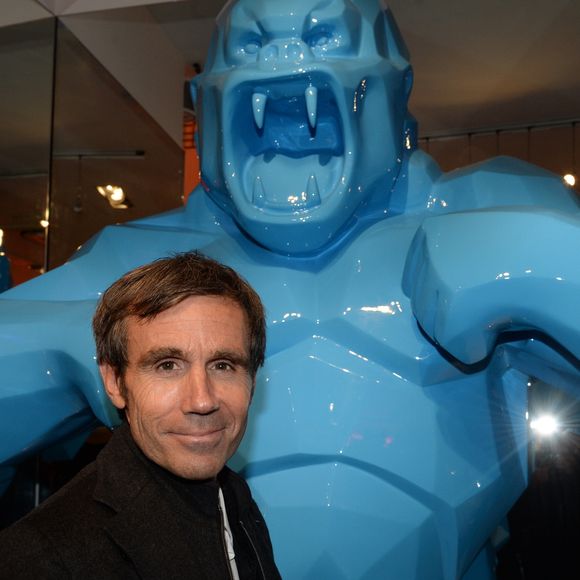 Exclusif - David Pujadas - Cocktail d'inauguration de la première galerie Pop Art Concept store entièrement dédié aux oeuvres de Richard Orlinski à Paris, France, le 23 novembre 2017. © Rachid Bellak/Bestimage