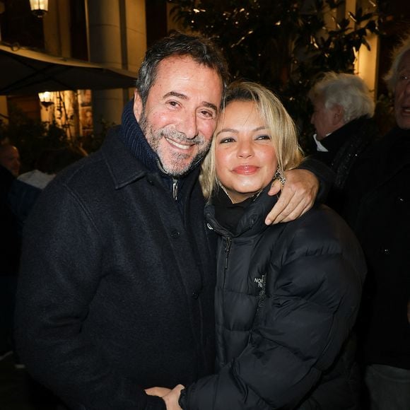 Bernard Montiel et Séverine Ferrer - Jacques Rouveyrollis à fêté ses 60 ans de Lumières au théâtre Edouard 7 à Paris le 14 décembre 2025. © Coadic Guirec / Bestimage
