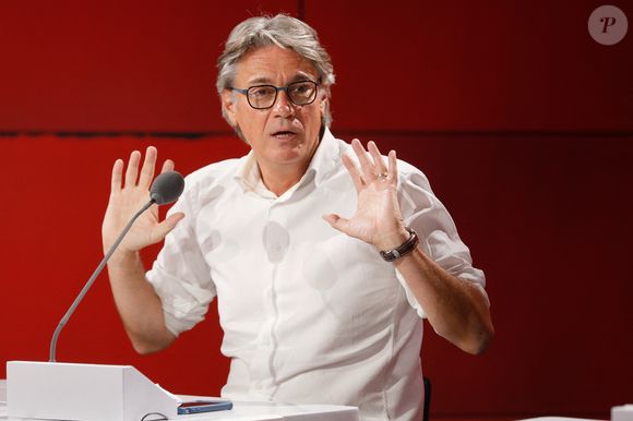 Exclusif - Alain Marschall - Conférence de presse de rentrée de RMC / RMC Sport saison 2021/2022 à l'Altice Campus à Paris, France, le 30 août 2021. © Christophe Clovis / Bestimage