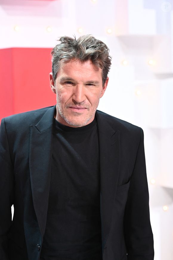 Exclusif - Benjamin Castaldi (co-producteur de la pièce "Bungalow 21") - Promotion de la pièce "Bungalow 21" lors de l'enregistrement de l'émission Vivement dimanche au studio Gabriel, presentée par Michel Drucker . Diffusion sur France 3 le 10/09/2023. le 1er septembre 2023. © Guillaume Gaffiot/Bestimage