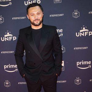 Karim Bennani au photocall de la 31ème cérémonie des "Trophées UNFP" au Pavillon Gabriel. Paris, le 28 mai 2023.