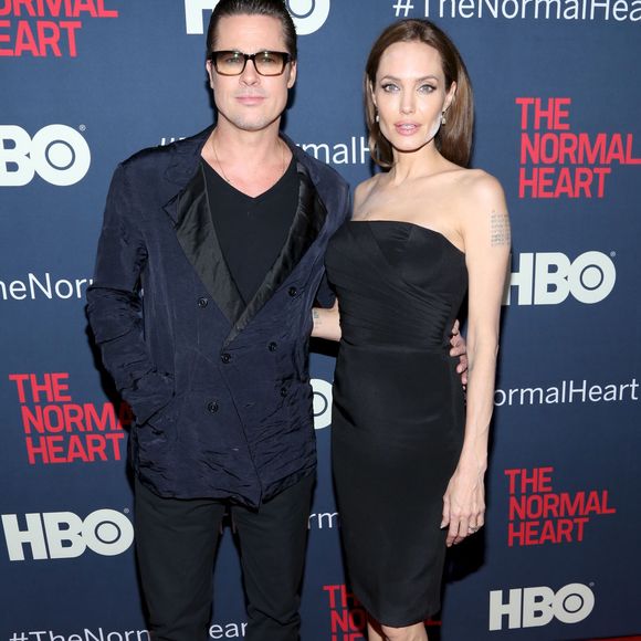 Brad Pitt, Angelina Jolie - Première du film 'The Normal Heart' à New York le 12 mai 2014. (FAMEFLYNET / BESTIMAGE).