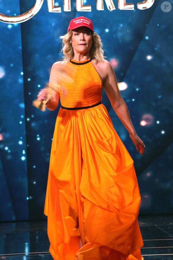 Caroline Vigneaux - Intérieur - 36ème cérémonie des Molières aux Folies Bergère à Paris le 28 avril 2025. © Bertrand Rindoff / Bestimage