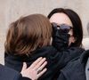Pour la fête des pères, elle a publié une touchante photo 
Gaëlle Pietri (ex-compagne du défunt) et son fils Orso - Sorties des obsèques (bénédiction) de Gaspard Ulliel en l'église Saint-Eustache à Paris. Le 27 janvier 2022
© Jacovides-Moreau / Bestimage