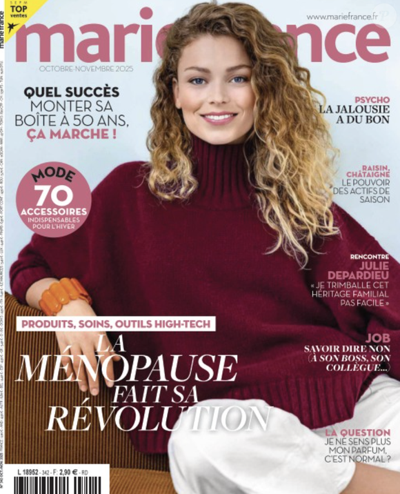 Couverture de "Marie France", en kiosque ce jeudi 2 octobre 2025.