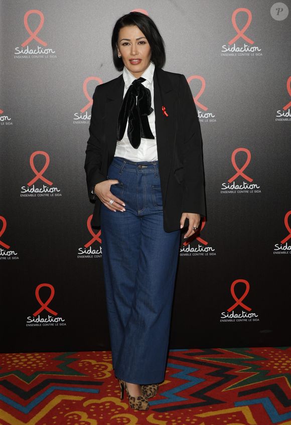 Karima Charni - Photocall de la soirée de lancement du Sidaction 2025 au Lido à Paris le 3 mars 2025. © Coadic Guirec/Bestimage