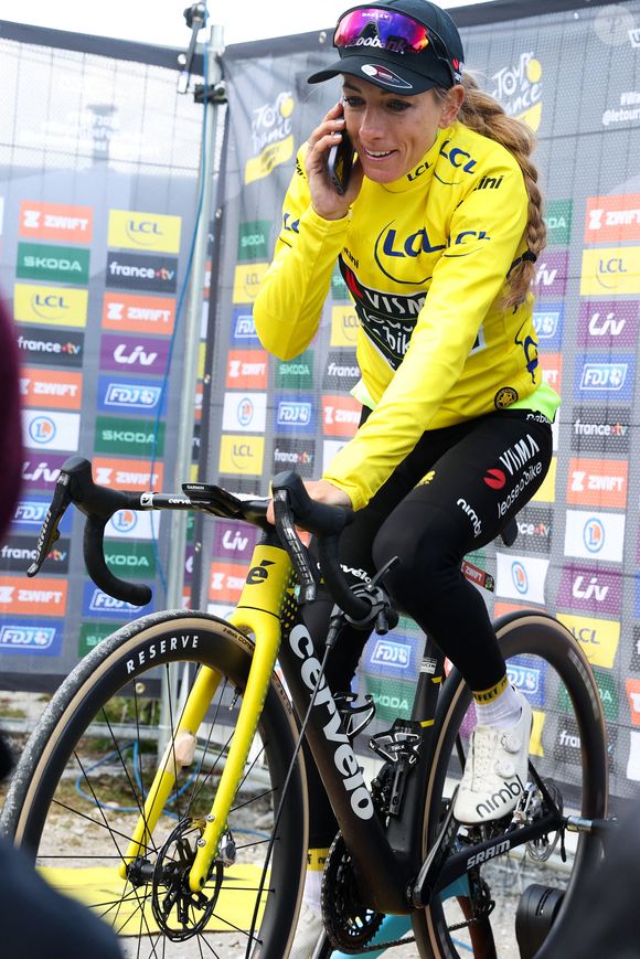 Pauline Ferrand-Prévôt / Visma lors de l'étape 9 du Tour de France féminin 2025 le 3 août 2025 à Châtel, France. Photo par Stephane Pillaud/Icon Sport/ABACAPRESS.COM
