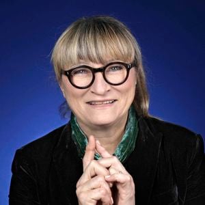 Christine Bravo pose lors d'une séance de portrait à Paris, France, janvier 2023. Photo par VIM/ABACAPRESS.COM