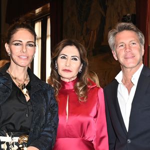 Adriana Abascal, Maria Pia Giancaro Ruspoli, le prince Emmanuel-Philibert de Savoie au Concerto pour la paix de Omar Harfouch dans la chambre de députés à Rome en Italie le 29 avril 2025. Photo par SGP / BESTIMAGE