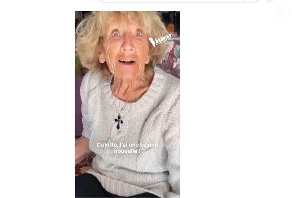 Colette Mansard lors du tournage de son portrait pour "The Voice 2025"