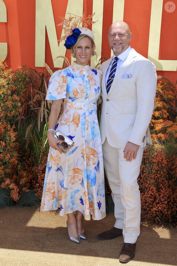 Zara et Mike Tindall passent la journée à la course Magic Millions sur la Gold Coast australienne, le 13 janvier 2024. Photo par Media Mode/Splash News/ABACAPRESS.COM