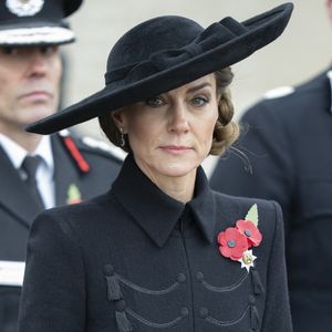 Kate Middleton, princesse de Galles, lors de la cérémonie du souvenir organisée par la Royal British Legion au National Memorial Arboretum dans le Staffordshire le 11 novembre 2025. Photo par GOFF  / BESTIMAGE