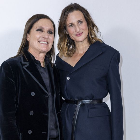 Maria Grazia Chiuri et Laetitia Casta - Greeting du défilé Christian Dior au Musée Rodin pour la Collection Haute Couture Printemps/Eté 2025 lors de la Fashion Week de Paris (PFW), France,le 27 janvier 2025. © Olivier Borde/Bestimage