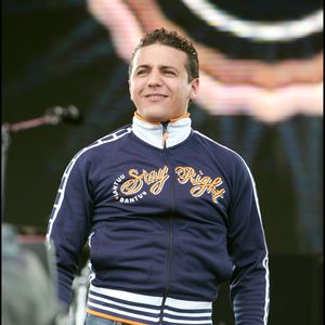 Faudel lors du concert "Live 8" au Château de Versailles, le 2 juillet 2005.© AGENCE / BESTIMAGE