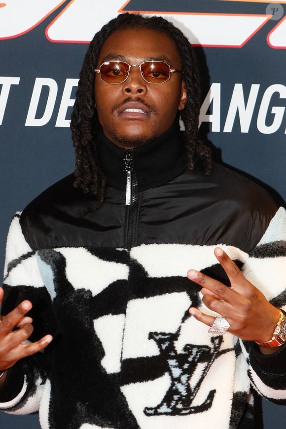 Exclusif - le rappeur Koba LaD (Marcel Junior Loutarila) - Avant-première du concert de SCH qui dera diffusé exclusivement au cinéma, au Pathé Wepler à Paris, France le 13 novembre 2023. © Christophe Clovis/Bestimage