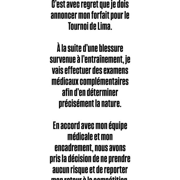 Teddy Riner a fait part d'une triste nouvelle à ses abonnés. Capture d'écran Instagram