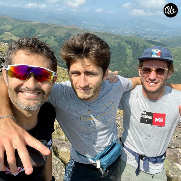 Bixente Lizarazu avec son fils Tximista et un ami. Instagram