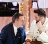 Frédéric Lopez et Kendji Girac sur le plateau de "Retour en terre inconnue" pour les 20 ans de "Rendez-vous en terre inconnue". Le 29 avril 2025 sur France 2.
