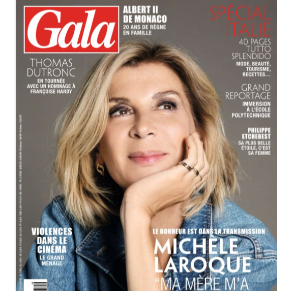 Michèle Laroque en couverture du magazine "Gala", numéro du 17 avril 2025