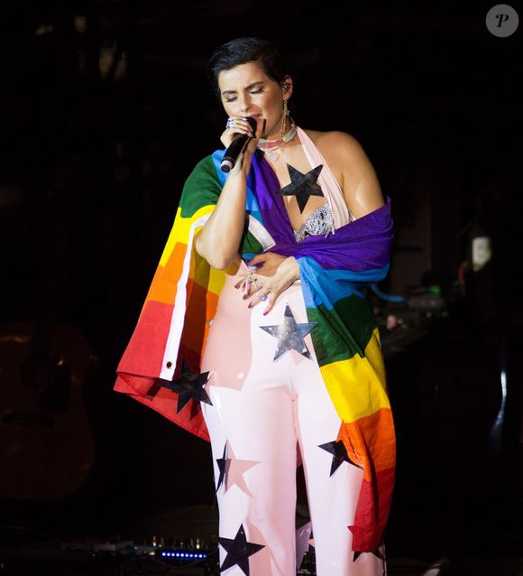 Nelly Furtado en concert à la Gay Pride Parade de New York le 25 juin 2017 © Abaca