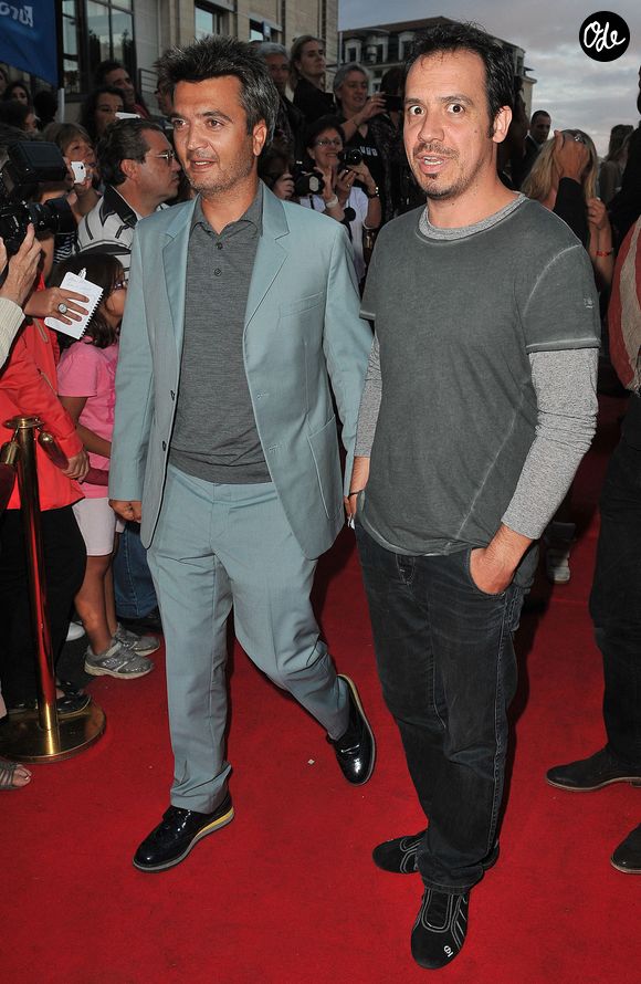 Thomas Langmann et Alexandre Astier assistent à la projection de « Nous York » lors du 5e Festival du film d'Angoulême à Paris, en France, le 25 août 2012. Photo de Giancarlo Gorassini/ABACAPRESS.COM