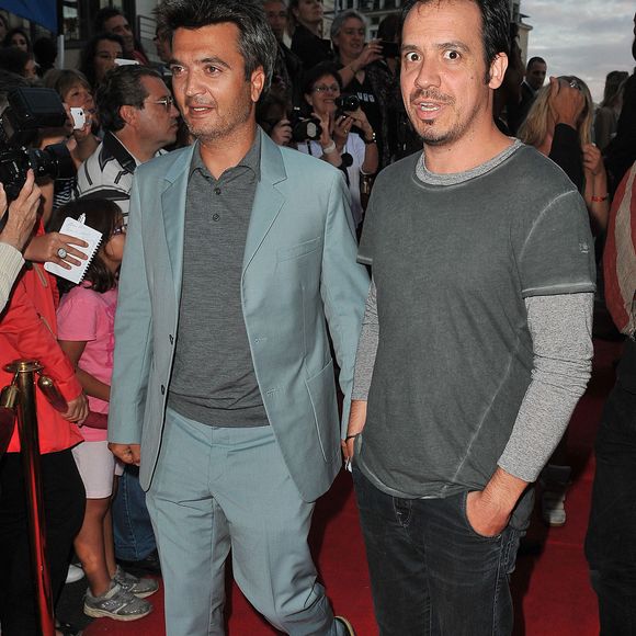 Thomas Langmann et Alexandre Astier assistent à la projection de « Nous York » lors du 5e Festival du film d'Angoulême à Paris, en France, le 25 août 2012. Photo de Giancarlo Gorassini/ABACAPRESS.COM