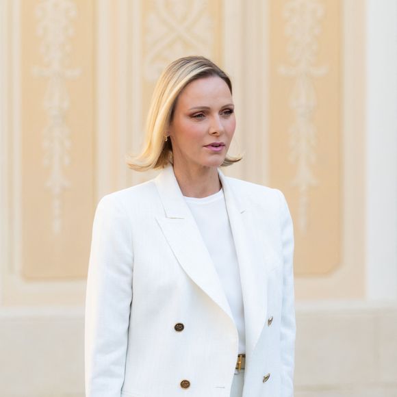 Le prince Albert II de Monaco et la princesse Charlène de Monaco ont accueilli au Palais princier les ambassadeurs et représentants permanents des 46 États membres de l'organisation du Conseil de l'Europe, Monaco le 2 septembre 2026. © Olivier Huitel/Pool Monaco/Bestimage