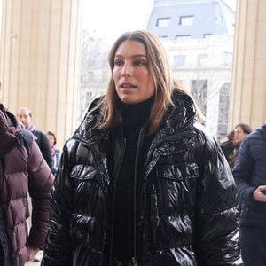 Laury Thilleman - Arrivée à la cérémonie religieuse en hommage à Rolland Courbis à l’église de la Madeleine à Paris, en France, le 14 janvier 2026. © Jacovides-Moreau/Bestimage