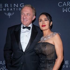 Francois-Henri Pinault et Salma Hayek au 3e Women Dinner at The Pool le 9 septembre 2024, à New York. © Ron Adar/TheNEWS2 via ZUMA Press Wire/Bestimage
