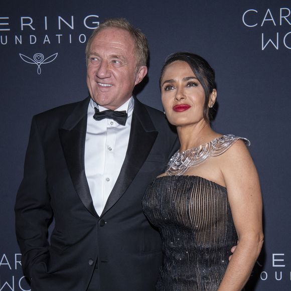 Francois-Henri Pinault et Salma Hayek au 3e Women Dinner at The Pool le 9 septembre 2024, à New York. © Ron Adar/TheNEWS2 via ZUMA Press Wire/Bestimage