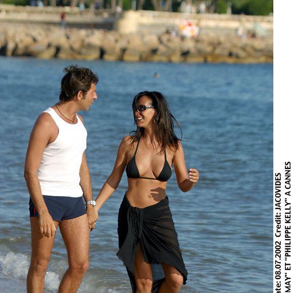 Archives : Mathilda May & Philippe Kelly, Cannes @DOMINIQUE JACOVIDES / BESTIMAGE