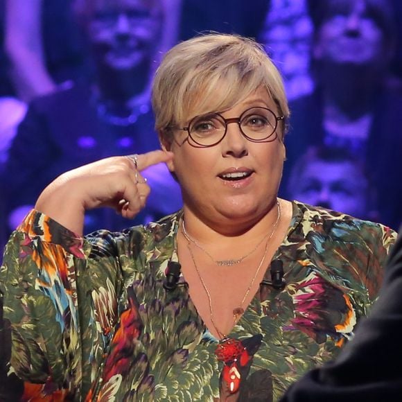 Exclusif - Laurence Boccolini - Enregistrement à l'occasion des 15 ans de l'émission "Qui veut gagner des millions ?" sur TF1 au studio Carrère A de La Plaine Saint-Denis le 31 aout 2015. Christophe Clovis / Bestimage