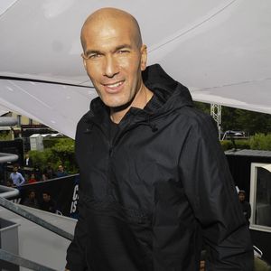 Zinédine Zidane - À l’occasion du 20ème anniversaire de la victoire des Bleus en Coupe du monde, l’ex-entraîneur du Real Madrid inaugure un terrain pour les jeunes à côté du Stade de France le "playground ZZ 10", à Saint-Denis, Seine Saint-Denis, France, le 11 juin 2018. © Bestimage
