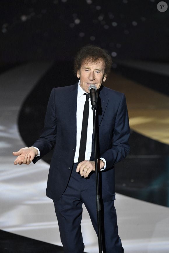 Alain Souchon lors de la 46e édition de la cérémonie des César du cinéma à l'Olympia à Paris, France, le 12 mars 2021. Photo by Pierre Villard/Pool/ABACAPRESS.COM