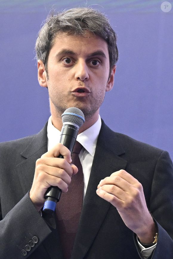 1er mai (discours de Gabriel Attal (ancien Premier ministre et secrétaire général de 'Renaissance') et du président du MR Georges-Louis Bouchez le 01 mai 2025 à Charleroi, Belgique)
© Didier Lebrun/Photonews/Bestimage