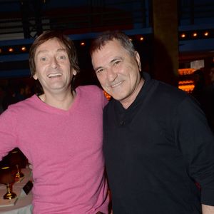 Exclusif - Pierre Palmade, Jean-Marie Bigard - Inauguration du restaurant péruvien "Manko" de la star mondiale de la cuisine sud-américiane, Gaston Acurio au 15, avenue Montaigne à Paris le 5 février 2016. © Rachid Bellak/Bestimage