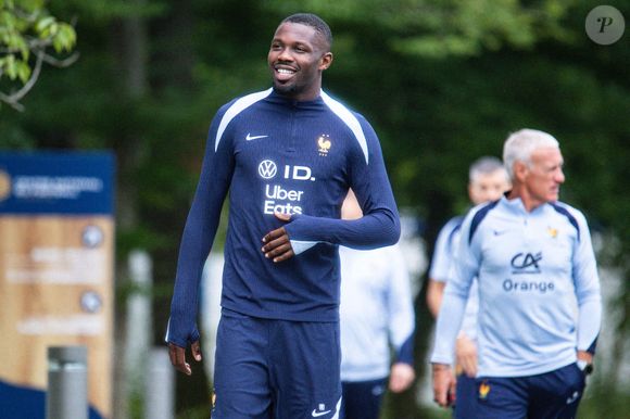 Marcus Thuram - Entraînement de l’équipe de France de football à Clairefontaine le 2 septembre 2024. Baptiste Autissier / Panoramic / Bestimage